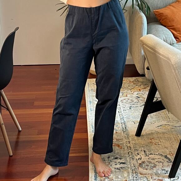 OSKA trousers wide leg pants blue size 3 10-12 L cotton - Picture 1 of 7